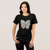 Vriendelijkheid staat je goed bloemkunst Tri-Blend shirt (Voorkant volledig)