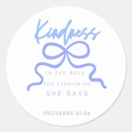 Vriendelijkheid Sticker, Christelijk geschenk, doo Ronde Sticker
