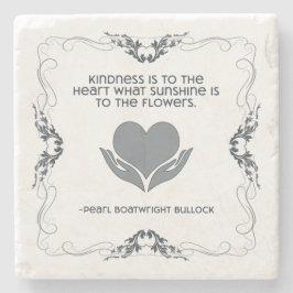 Vriendelijkheid Stone Onderzetter in blauw