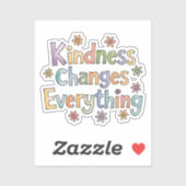 Vriendelijkheid verandert alles sticker (Vel)