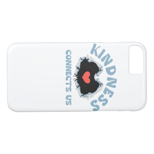 Vriendelijkheid verbindt ons klassiek Case-Mate iPhone case (Achterkant (Horizontaal))