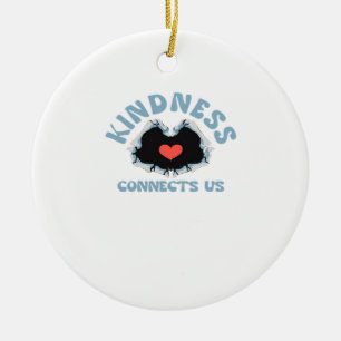 Vriendelijkheid verbindt ons klassiek keramisch ornament
