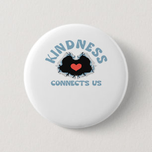 Vriendelijkheid verbindt ons klassiek ronde button 5,7 cm