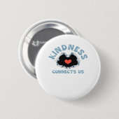 Vriendelijkheid verbindt ons klassiek ronde button 5,7 cm (Voorkant /achterkant)