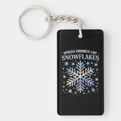 Vriendelijkheid Verspreiden Als Sneeuwvlokken Kers Sleutelhanger (Voorkant)