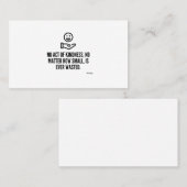 vriendelijkheid visitekaartje (Voorkant / Achterkant)