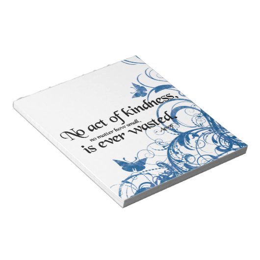 vriendelijkheid vlinderdrain notitieblok (Schuin)