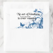 vriendelijkheid vlinderdrain rechthoekige sticker (Tas)