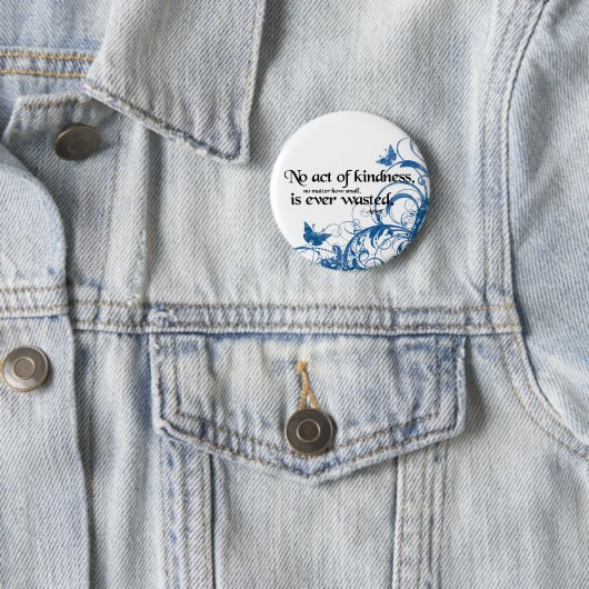 vriendelijkheid vlinderdrain ronde button 5,7 cm (In situ)