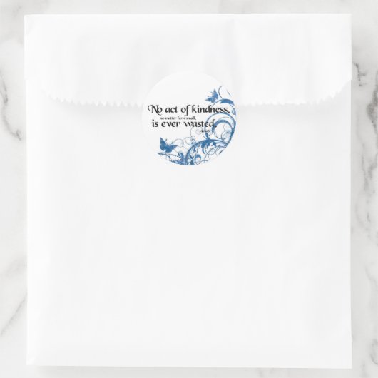 vriendelijkheid vlinderdrain ronde sticker (Tas)