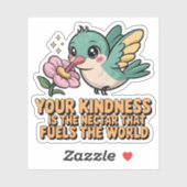 Vriendelijkheid voedt de Sticker van de wereld (Vel)