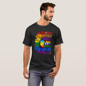 Vriendelijkheid Vrede Gelijkheid Liefde Gay Pride  T-shirt (Voorkant volledig)