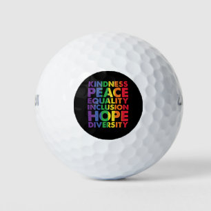 Vriendelijkheid Vrede Gelijkheid Liefde Inclusie H Golfballen