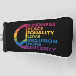 Vriendelijkheid Vrede Gelijkheid Liefde Inclusie H Golfheadcover