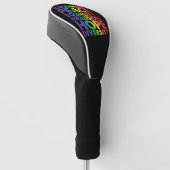 Vriendelijkheid Vrede Gelijkheid Liefde Inclusie H Golfheadcover (Schuin)