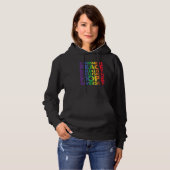 Vriendelijkheid Vrede Gelijkheid Liefde Inclusie H Hoodie (Voorkant volledig)