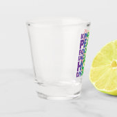Vriendelijkheid Vrede Gelijkheid Liefde Inclusie H Shot Glas (Links)
