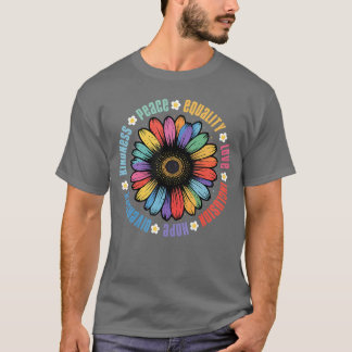 Vriendelijkheid Vrede Gelijkheid Liefde Inclusie H T-shirt
