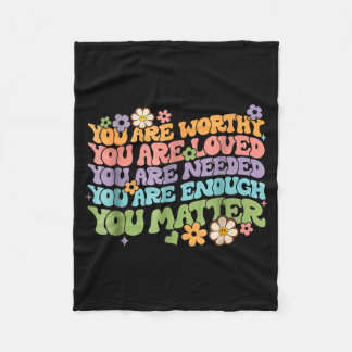 vriendelijkheid wees aardig groovy bewustzijn van  fleece deken