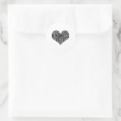 Vriendelijkheid WordCloud Be Kind Stop Pesten Oran Ronde Sticker (Tas)