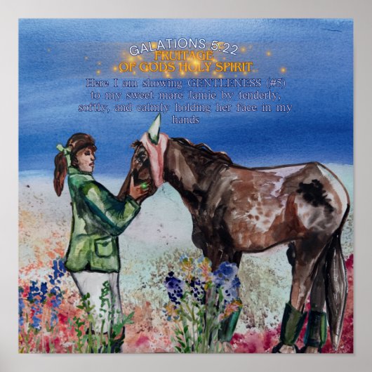 VRIENDELIJKHEID, ZACHTMOEDIGHEID VRUCHT VAN GOD'S  POSTER (Voorkant)