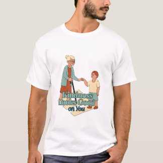 Vriendelijkheid ziet er goed uit op uw T-Shirt ont