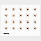 Vriendelijkheid Zonnebloem Wees aardig Zelfzorg Ge Ronde Sticker (Vel)