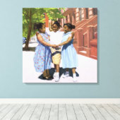 Vrienden 2001 canvas afdruk (Insitu (Houten vloer))