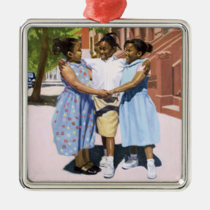 Vrienden 2001 metalen ornament