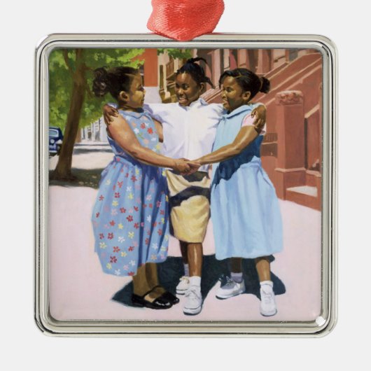 Vrienden 2001 metalen ornament (Voorkant)