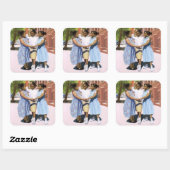 Vrienden 2001 vierkante sticker (Vel)