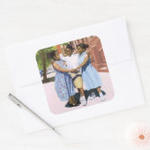 Vrienden 2001 vierkante sticker (Envelop)