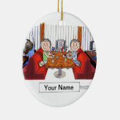 Vrienden, 2 Vrouwen - Gepersonaliseerde Cartoon, F Keramisch Ornament (Rechts)