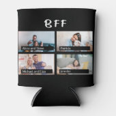 Vrienden 8 aangepaste foto raster collage BFF scri Blikjeskoeler (Voorkant)