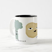 vrienden aan de zijkant tweekleurige koffiemok (Voorkant links)