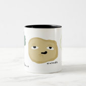 vrienden aan de zijkant tweekleurige koffiemok (Center)