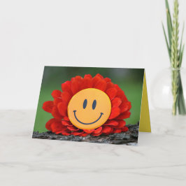 Vrienden, aan je denken, glimlachen, gewoon omdat kaart