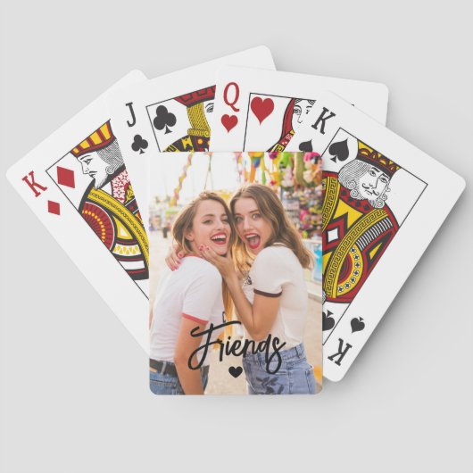 Vrienden Aangepaste Foto speelkaarten (Achterkant)