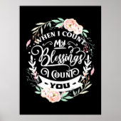 Vrienden als ik mijn zegen tel poster (Voorkant)