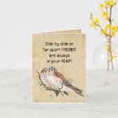 Vrienden altijd in uw Inspirerend prijsopgave voor Kaart (Gele Bloem)