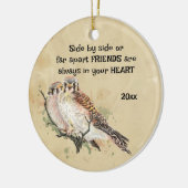 Vrienden altijd in uw Inspirerend prijsopgave voor Keramisch Ornament (Links)