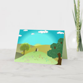 "VRIENDEN" aminozuur wenskaart - aangepaste tekst Kaart