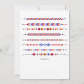 Vrienden Armbanden Verjaardagsfeestuitnodiging Kaart (Achterkant)