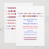 Vrienden Armbanden Verjaardagsfeestuitnodiging Kaart (Voorkant / Achterkant)