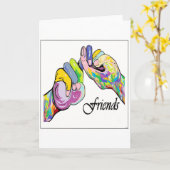 Vrienden ASL Kaart (Gele Bloem)