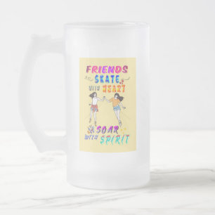 Vrienden Barware Skate Met Hart Soar Met Geest Matglas Bierpul
