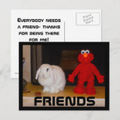 Vrienden - Bedankt om er voor mij te zijn Briefkaart (Voorkant / Achterkant)
