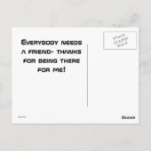 Vrienden - Bedankt om er voor mij te zijn Briefkaart (Achterkant)