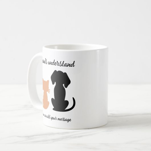 Vrienden begrijpen Dog Cat Besties Koffiemok (Voorkant links)