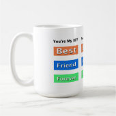 Vrienden Beste Vriend Voor altijd Koffiemok (Links)
